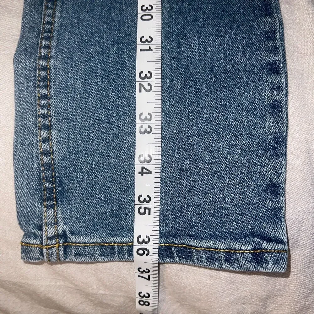 Levi’s 501 Skinny Vintage High Rise Distressed Jeans Light Wash Size 14